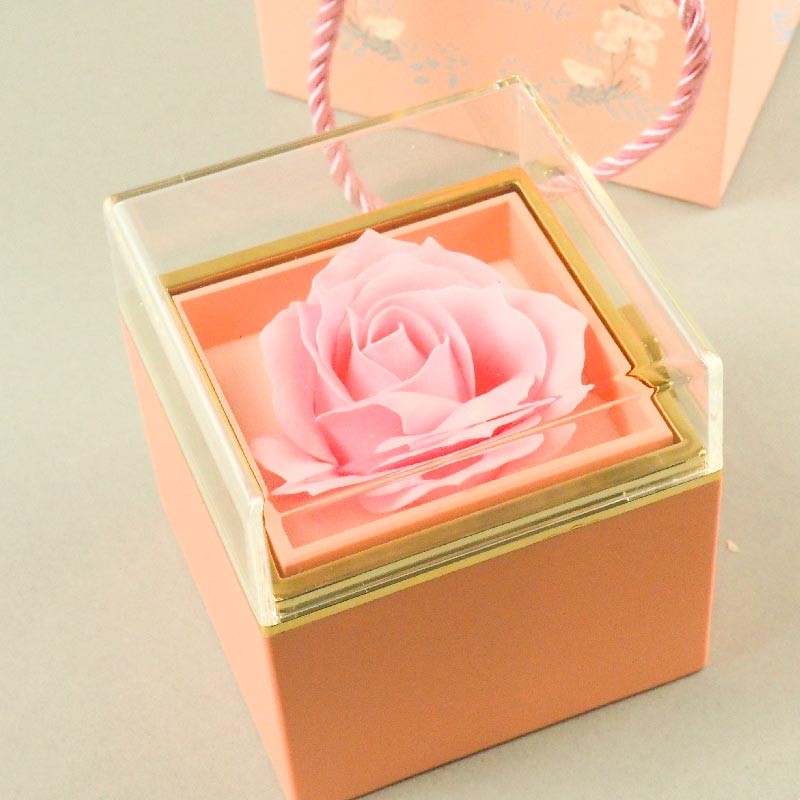 La Boîte à Bijoux Rose Stabilisée et ses Boucles d'Oreilles