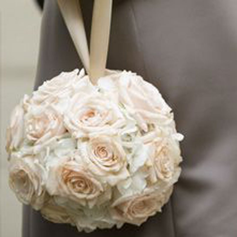 Bouquet de mariée aumônière classique