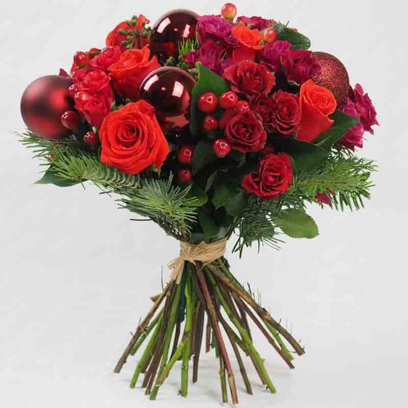 bouquet rond de noël