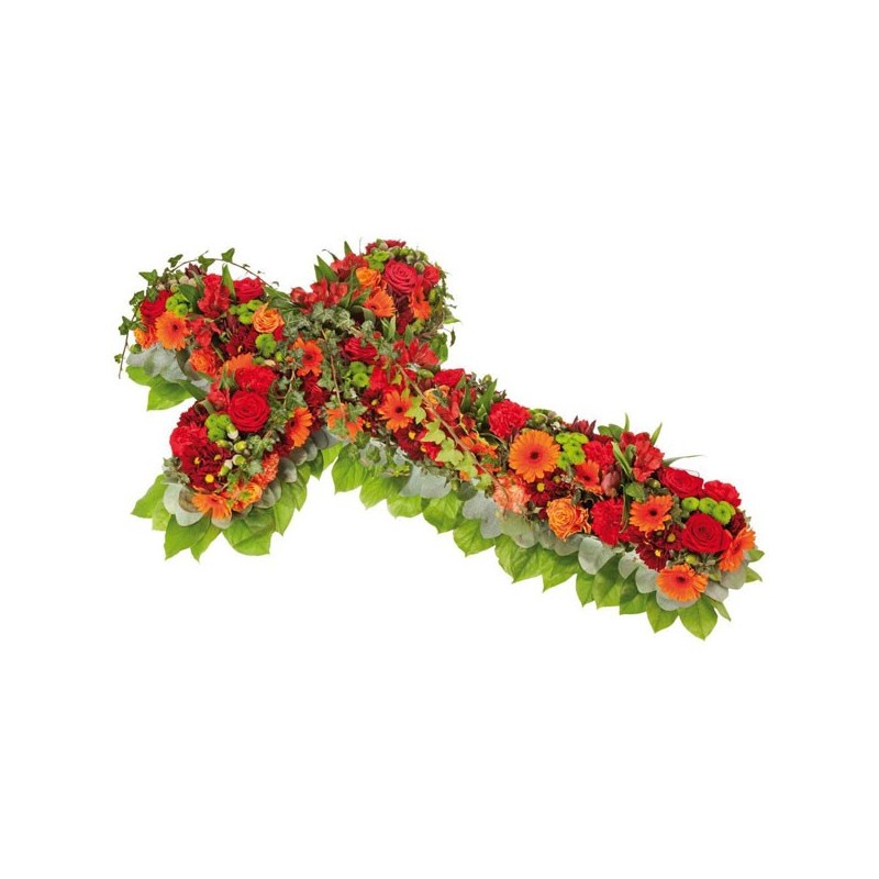 Livraison croix de deuil, Paris, banlieue 7 jours sur 7, fleurs fraîches