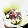 Bouquet de fleurs séchées composés de sept variétés  pas chères.
