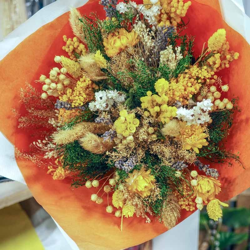 bouquet de fleurs séchées pour les grands mères