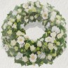 Couronne de deuil blanche